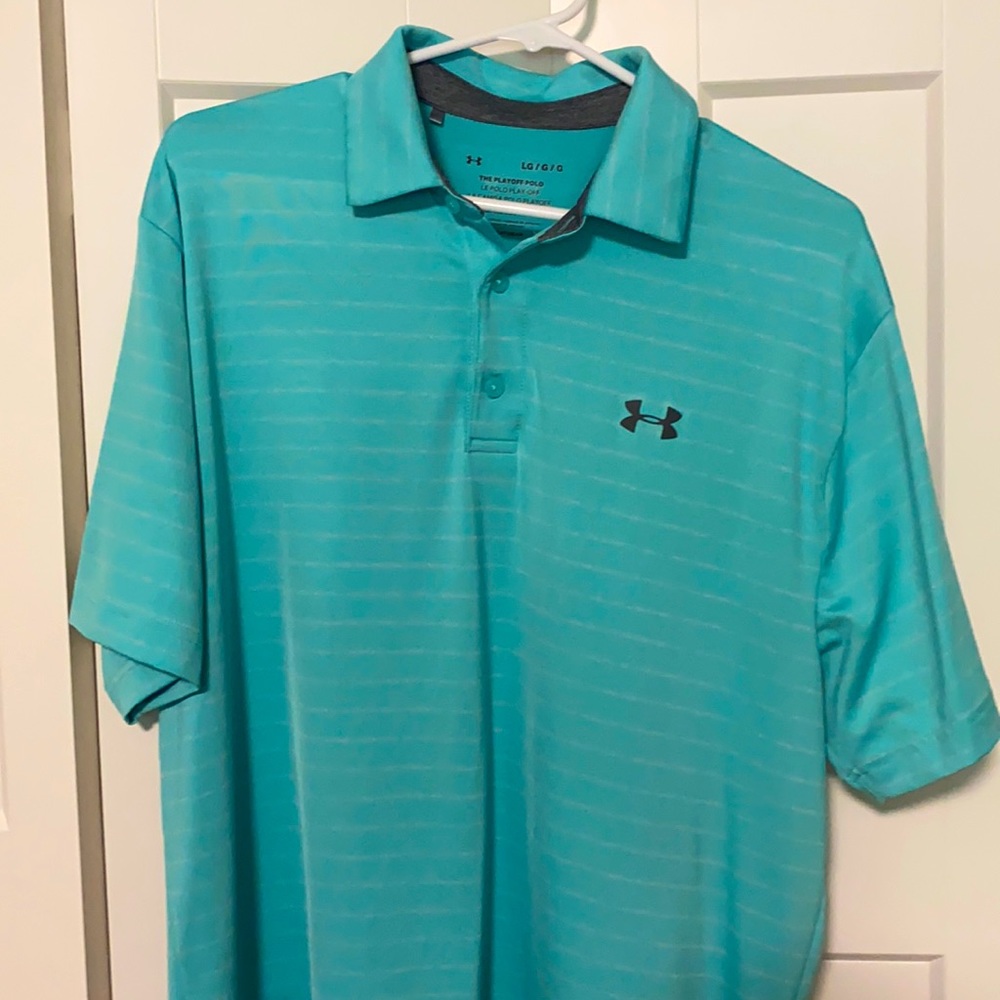 Mens L Under Armour Polo.